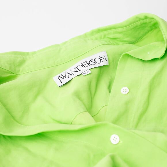 JW Anderson Draped Twisted Shirt in Green - Picture 7 of 13